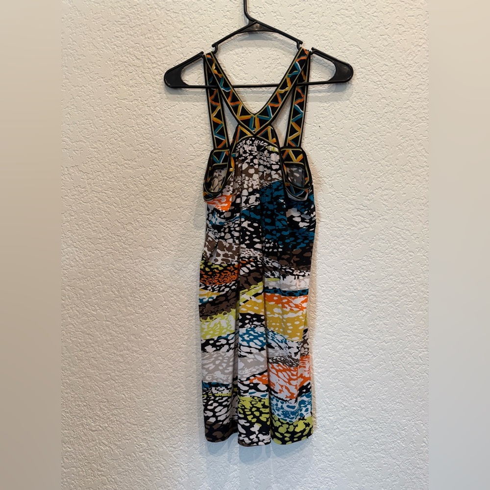 BCBGMaxAzria Black and White Halter Sundress